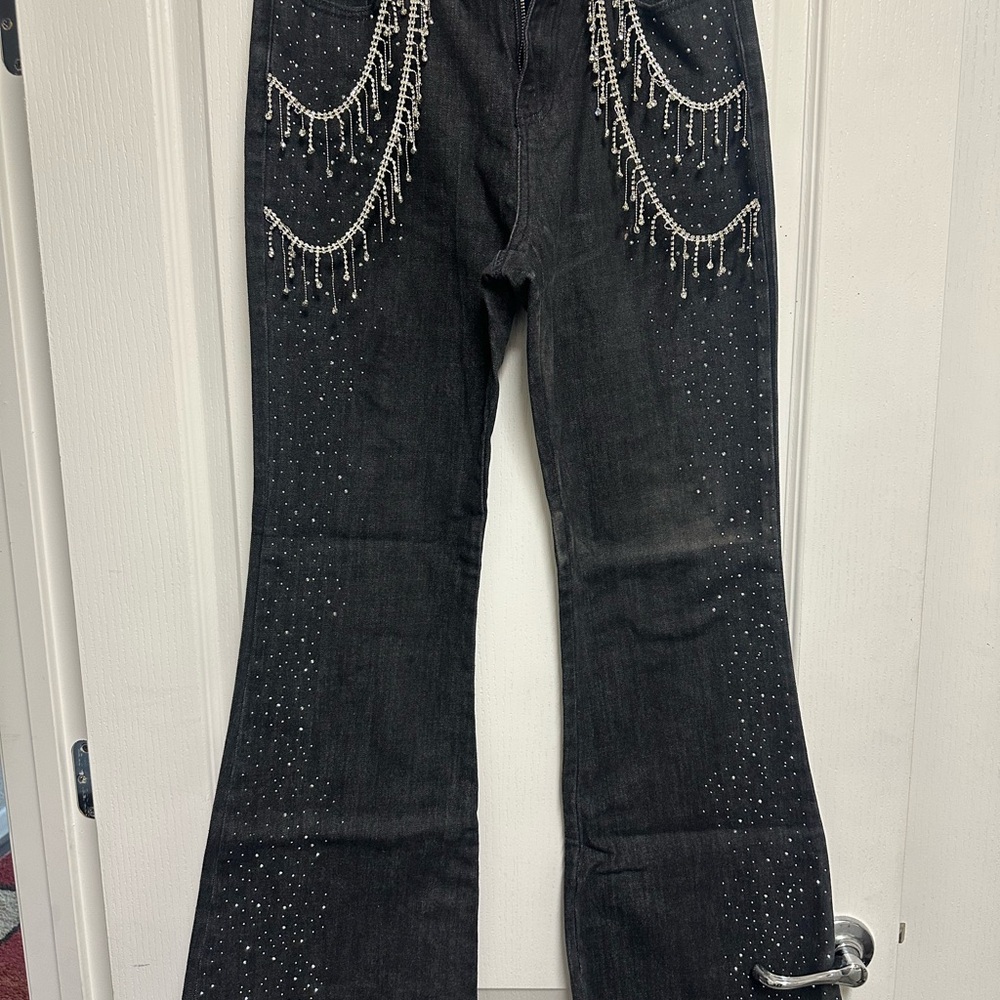 Blue B “Bling Jeans” Black Size L